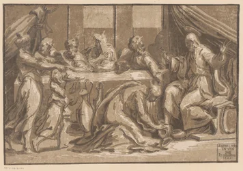 Christus gezalfd door Maria Magdalena