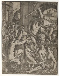 Hercules Verdrijft Afgunst uit de Tempel van de Muzen, 1522-24