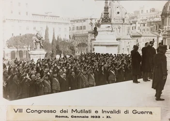 "VIII Congres van Verminkten en Oorlogsinvaliden - Rome, januari 1933"