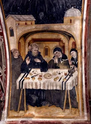 De laatste ontmoeting op 06/02/547 tussen Sint-Benedictus van Nursia en zijn zus Sint-Scolastica