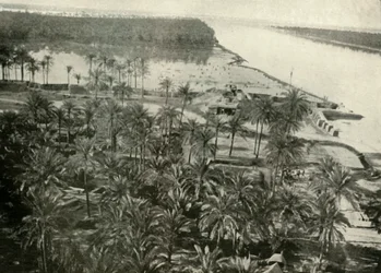 Een Britse Positie aan de Rivier Tigris, 1919