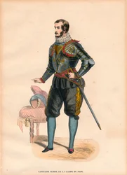Een Kapitein van de Zwitserse Garde van de Paus, ca. 1900