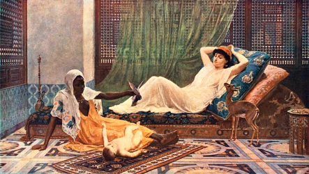 Een nieuw licht in de harem, 1884, ca. 1902