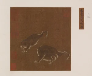 Een paar driepotige padden, Ming-dynastie, 1368-1644