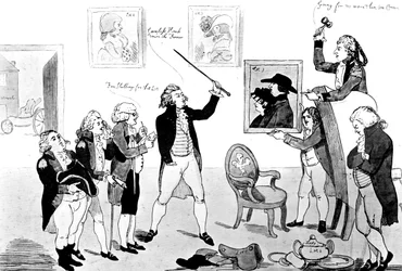 Een Scène in de School voor Schandaal, 1786