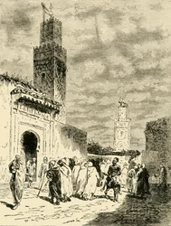 Een Straat in Fez, 1890