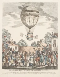 Een uitzicht op de ballon van Mr Sadler