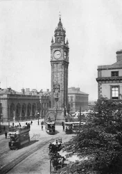 Een bekende bezienswaardigheid van Belfast, 1910