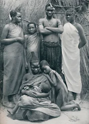 Een Zulu-familiegroep, 1912
