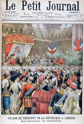 Een banket voor de bezoekende Franse president, Guildhall, Londen, 1903