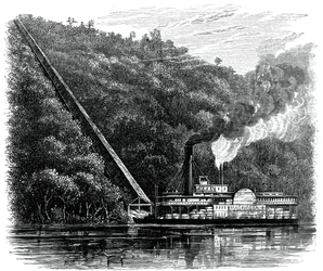 Een katoen glijbaan, Verenigde Staten, ca. 1880