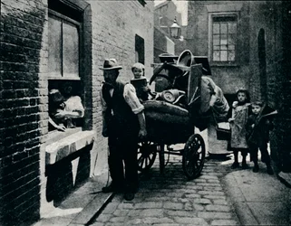 Een verhuizing in Slumopolis, Londen