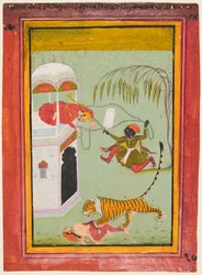 Een pagina uit een strafserie: Straf voor moord, ca. 1760