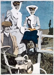 Een prent uit het Duitse tijdschrift Simplicissimus, 10 juni 1907