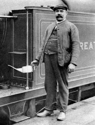Een treinmachinist, Londen, 1926-1927