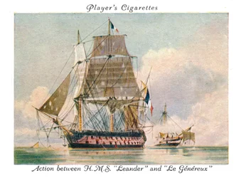 Actie tussen H.M.S. Leander en Le Genereux