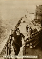 Admiraal Jellicoe aan boord van HMS Iron Duke, 1914, 1935