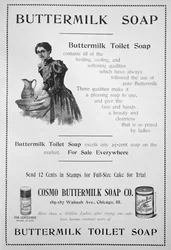 Advertentie voor Cosmo Buttermilk toiletzeep