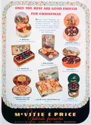 Advertentie voor McVitie en Price biscuits, 1938