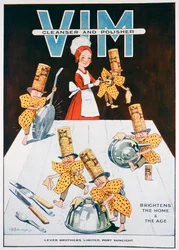 Advertentie voor Vim reiniger en polijstmiddel
