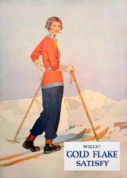 Advertentie voor Wills Gold Flake sigaretten, 1930