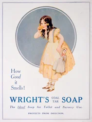 Advertentie voor Wrights kolenteerzeep, 1923