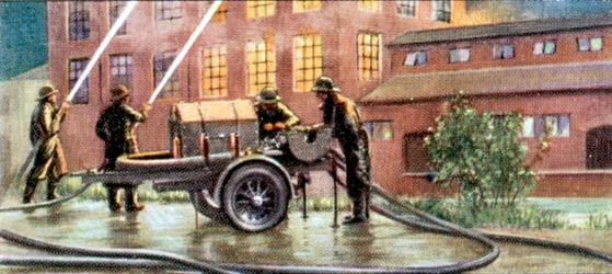 Luchtbeschermingsmaatregelen, sigarettenkaart, Brits, 1938