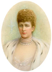 Alexandra, Koningin-Gemalin van Koning Edward VII van het Verenigd Koninkrijk, 1905