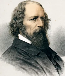 Alfred Tennyson, 1e Baron Tennyson, Engelse dichter, ca. 1880