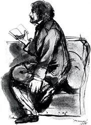 Alfred Tennyson, 1e Baron Tennyson 1809-1892, Engelse dichter, 1855