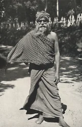Oude Singalese arbeider uit Kandy, 1926