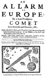 Een alarm voor Europa door een late wonderbaarlijke komeet, 1680