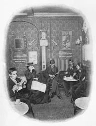 Een Arabisch café, Londen, ca. 1901