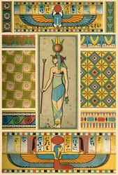 Oude Egyptische decoratie