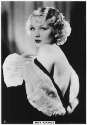 Anya Taranda, Amerikaans model, showgirl en actrice, ca. 1938