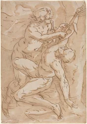 Apollo vilt Marsyas, 16e eeuw