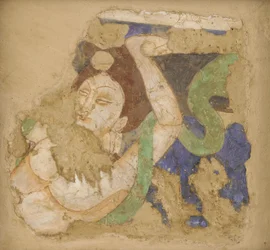 Apsara, uit grot 224, 4e-6e eeuw