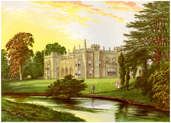 Arbury Hall, Warwickshire, huis van de familie Newdegate, ca. 1880