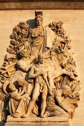 Arc de Triomphe sculptuur: de Triomf door Antoine Etex (1810), Parijs, Frankrijk