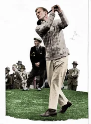 Archie Compston nadert: Ik heb geen gebruik voor een club zonder stands, c1935 1935