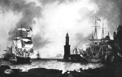 Aankomst van HMS Vanguard