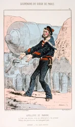 Artillerie de Marine, Beleg van Parijs, Frans-Duitse Oorlog, 1870-1871