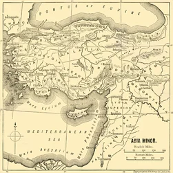 Klein-Azië - kaart, 1890