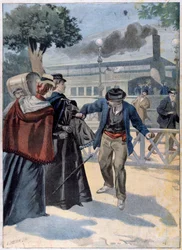 Moordaanslag op Elisabeth van Beieren door Luigi Lucheni, 1898