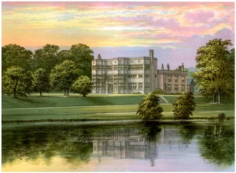 Astley Hall, Lancashire, huis van Baronet de Hoghton, ca. 1880