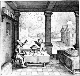 Astrologen bereiden een horoscoop voor, 1617-1619