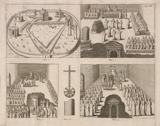 Publiek bij de Russische Tsaar, Moskou. Uitgegeven door Jacob Ulfeldt, 1578
