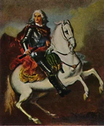 August der Starke 1670-1733 - Schilderij van Silvestre, 1934