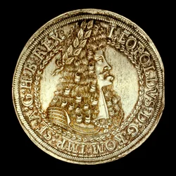 Oostenrijkse munt met afbeelding van Leopold I