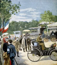 Automobiel betrouwbaarheidstest tussen Parijs en Rouen, gesponsord door Le Petit Journal, 1894